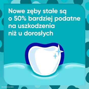 Sensodyne Proszkliwo Junior, pasta do zębów chroniąca szkliwo do zębów mlecznych i stałych 6-12 lat, z fluorem, 75 ml