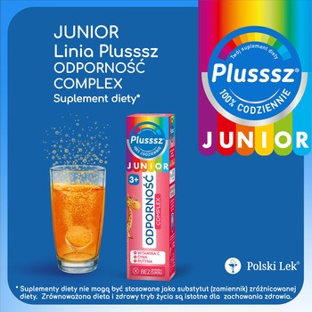Plusssz Junior Odporność Complex, tabletki musujące, 20 szt.