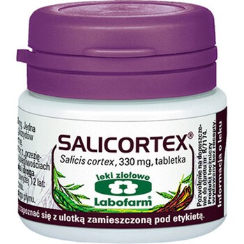 Salicortex, tabletki z kory wierzby, 330 mg, 20 szt.