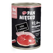 Pan Mięsko, karma mokra dla szczeniąt, indyk z wołowiną, 400 g