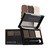 Nanobrow Eyebrow Powder Kit, zestaw cieni do brwi z rozświetlaczem, Dark, 4 g