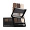 Nanobrow Eyebrow Powder Kit, zestaw cieni do brwi z rozświetlaczem, Dark, 4 g