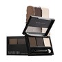 Nanobrow Eyebrow Powder Kit, zestaw cieni do brwi z rozświetlaczem, Dark, 4 g