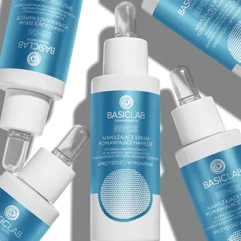 BasicLab Esteticus Dermocosmetics, nawilżające serum poprawiające napięcie, 15 ml