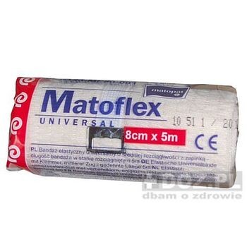 Matoflex Universal, opaska elastyczna, 5 m x 8 cm, 1 szt