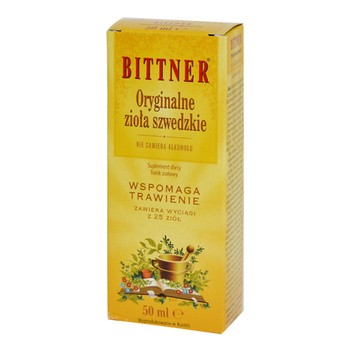 Bittner Oryginalne Zioła Szwedzkie, tonik, 50 ml