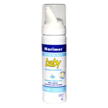 Marimer baby, 100% roztwór naturalnej wody morskiej, spray do nosa, 50 ml