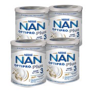 Zestaw 4x Nestle Nan Optipro Plus 3 HM-O, proszek, 800 g