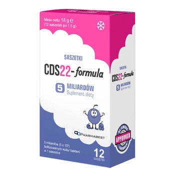 CDS22-formula 5 mld, saszetki z proszkiem, smak borówkowy, 12 szt.