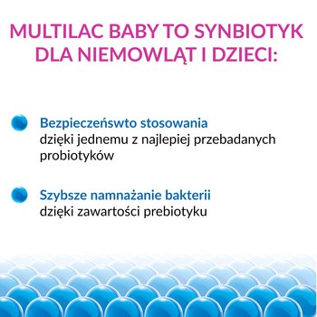 Multilac Baby, krople, synbiotyk, 5 ml x 2 szt.