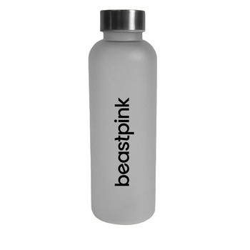 GymBeam BeastPink, butelka Thirst Trap White 500 ml, 1 szt.