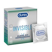 alt Durex Invisible Close Fit, prezerwatywy dopasowane, 3 szt.