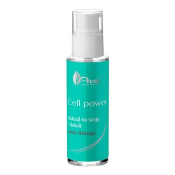 Ava Cell Power, koktajl na szyję i dekolt, efekt liftingu, 30 ml