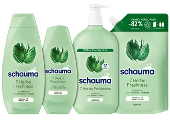 Schauma 7 Herbs Freshness, szampon ziołowy do włosów normalnych i przetłuszczających się, 400 ml