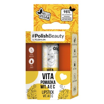 Flos-Lek Vege Lip Care Vita, pomadka witamina A, E, C, 1 szt.