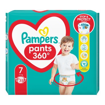 Pampers Pants 360 stopni, 7 (17+ kg), pieluchomajtki jednorazowe, 32 szt.