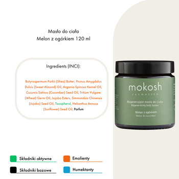 Mokosh, masło do ciała melon z ogórkiem, 120ml