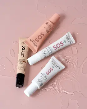 Madara SOS Care 4-Step Skin Routine, zestaw łagodzących kosmetyków, odcień Light, 1 szt.