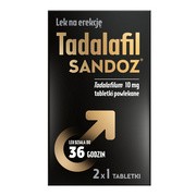 Tadalafil Sandoz, 10 mg, tabletki powlekane, 2 szt. https://azcdn.doz.pl/image/d/product/71e7586a-scale-180x180.png