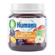 Humana 100% Organic, Deserek jabłko-śliwka, 4 m+, 125 g