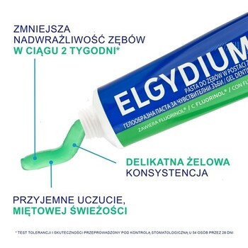 Zestaw Elgydium Sensitive, pasta do zębów w żelu, 75 ml + Elgydium Whitening, pasta do zębów, wybielająca, 75 ml
