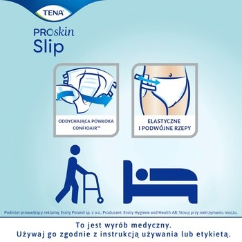 TENA Slip ProSkin Super, pieluchomajtki, rozmiar M, 30 szt.