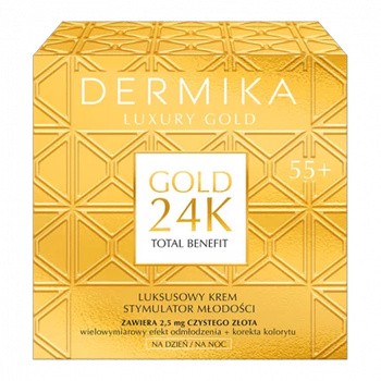 Dermika Lux.Gold 24K, Dermika Luxury Gold, luksusowy krem eliksir młodości, 45+, 50 ml