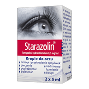 Starazolin, (0,5 mg/ml), krople do oczu, 2 x 5 ml