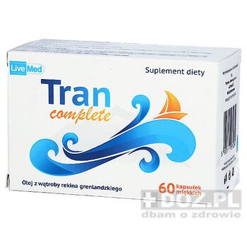 Tran Complete, kapsułki miękkie, LiveMed, 60 szt