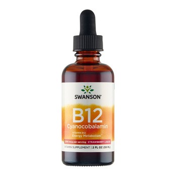 Swanson Witamina B12, płyn, 59 ml