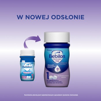 Bebilon Prosyneo HA 1 Hydrolyzed Advanced, mleko początkowe w płynie dla niemowląt od urodzenia, 24 x 90 ml