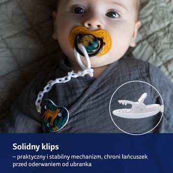 Canpol Lovi, łańcuszek do smoczka Jungle Vibes, 1 szt.