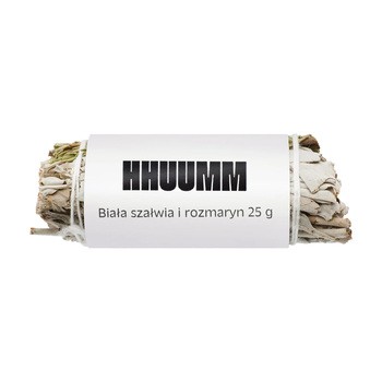 Hhuumm, naturalne kadzidło w pęczku, biała szałwia i rozmaryn, 1 szt.