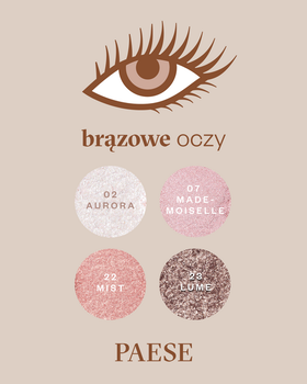 Paese Eyegasm, cień do powiek, 19 silk 1,5 g