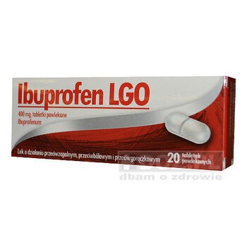 Ibuprofen LGO, 400 mg, tabletki powlekane, 20 szt.