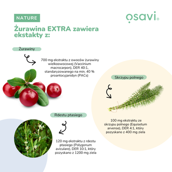 Osavi Żurawina Extra, kapsułki twarde, 60 szt.
