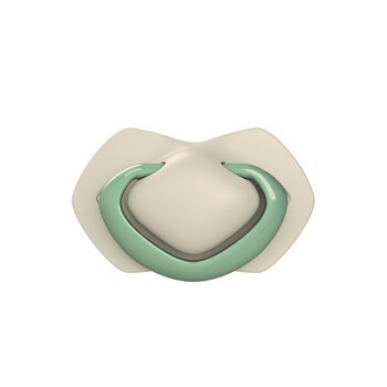 Canpol Babies, smoczek silikonowy, symetryczny, Pure Color, 6-18m, beige, 2 szt.