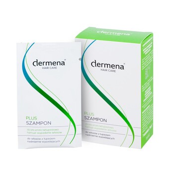 Dermena Hair Care, Plus, szampon przeciwłupieżowy, 7 ml, 7 saszetek
