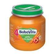 BoboVita, deser z jabłka i marchewki, 4 m+, 125 g