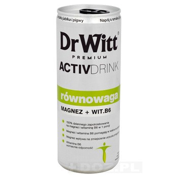 Dr Witt Premium Równowaga, napój, magnez+witamina B6, 0,25 l