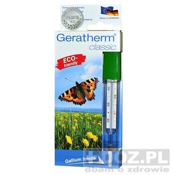 Termometr, lekarski szklany bezrtęciowy, Geratherm Classic)