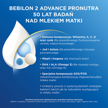 Bebilon 2 Advance Pronutra Biotic, mleko następne po 6. miesiącu, proszek, 800 g