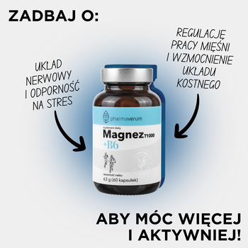 Magnez T1000 + B6, kapsułki, 60 szt.