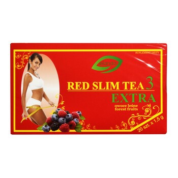 Red Slim Tea 3 Extra, herbatka o smaku owoców leśnych, fix, 1,5 g x 20 szt.