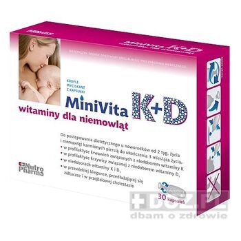 MiniVita K+D, kapsułki twist-off, 30 szt.