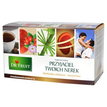 Dr Fruit Przyjaciel Twoich nerek, herbatka ziołowo - owocowa, 2 g , 20 saszetek