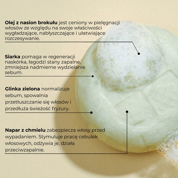 Calendula Modern Self Care, szampon w kostce do włosów, brody i ciała, dla mężczyzn, 80 g