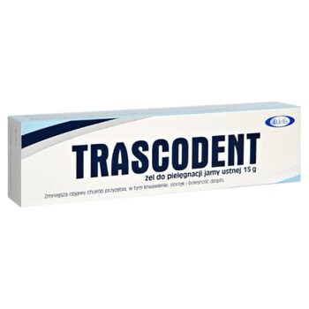Trascodent, żel do pielęgnacji jamy ustnej, 15 g, w tubie