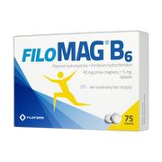 Filomag B6, 40 mg+ 5 mg, tabletki, 75 szt.