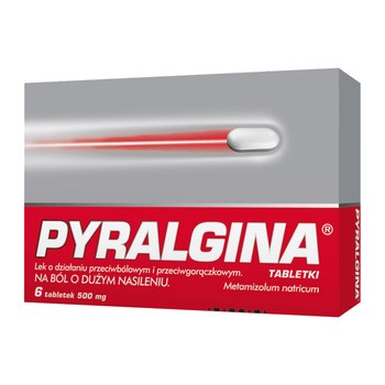 Pyralgina, 500 mg, tabletki, 6 szt.